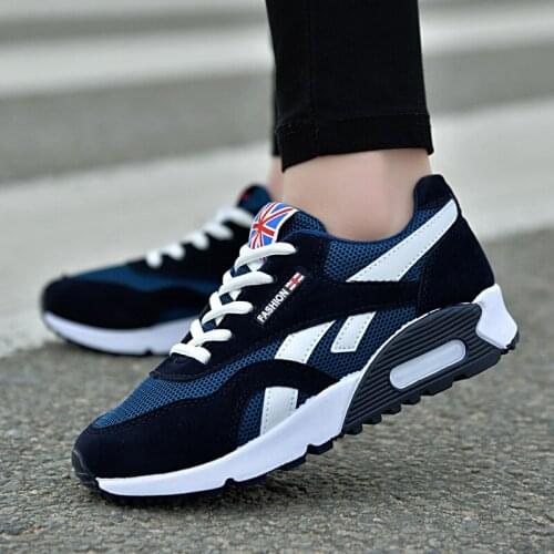 New 2020 Running Shoes for Men Jogging Sneakers for Women Air Sole Breathable Mesh Lace-up Outdoor Training Fitness Sport Shoes