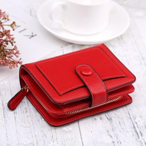 2020 New Women Wallets Cartera Small wallet Coin Purse Short zipper&Hasp Wallet Fashion Female Leather Money Bag portfel damski
