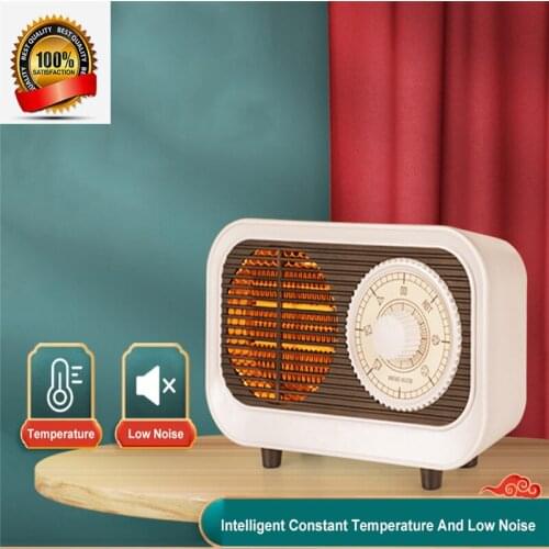 The New Retro Heating Fan Mini Household Table Top Bedroom Type Fast Heat Ceramic Heater Electric Saving Heaters