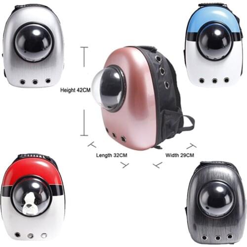 Pet portable carrier bag dog space capsule backpack cat dog-carrying backpack outdoor travel pet knapsack light breathable