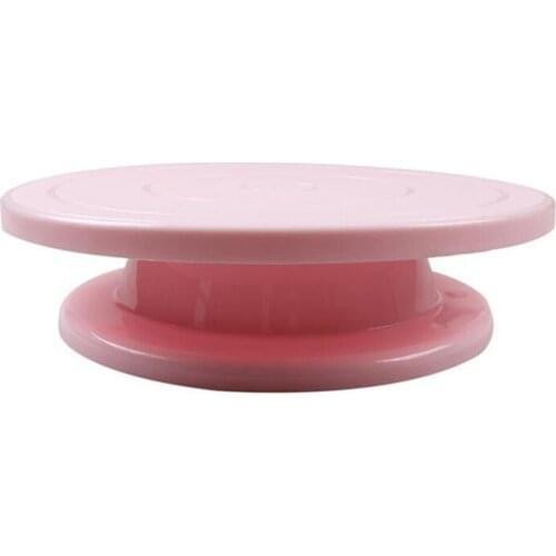 Plastic Cake Turntable Display Stand 10'' Scraper Equipment 10 Inch Parts DIY Supplies Kitchen Baking Tools Pan Revolving Plate