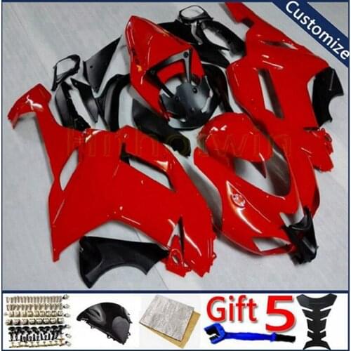 Motorcycle plastic cover For ZX-6R 2007 2008 ZX636 07 08 ZX6R ABS motor Fairing kit red