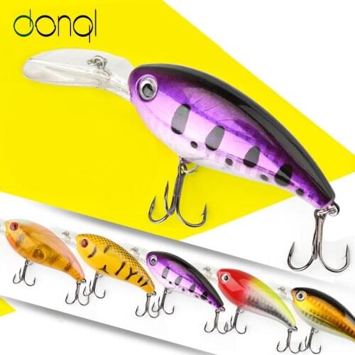 DONQL Hard Lure Minnow Crankbait Fishing Lure 14g 10cm Wobblers Artificial Bait Bass Fishing Lures Fishing Tackle Lures