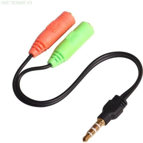 Headphone Splitter Audio Cable 3.5mm Male to 2 Female Jack 3.5mm Splitter Adapter Aux Cable for iPhone Samsung MP3 Player