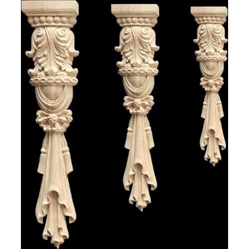 Carved Wood Stigma Home Decoration Accessories Ornaments Figurines Miniatures Craft 30cm 38cm 48cm Walls Doors Cabinets Decor