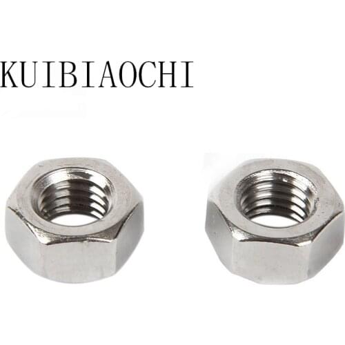 50pcs DIN934 Stainless Steel Hex Nut Hexagon Nuts HW009 M2 M2.5 M3 M4 M5 M6 M8 M10 304