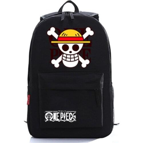 Schoolbag Anime One Piece Luffy Leisure Travel Bag Boys Girls Rucksack Mochila Laptop Backpack for Students