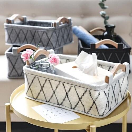 Folding Felt Laundry Storage Basket Kids Toys Dirty Clothes Bucket Organizer panier linge