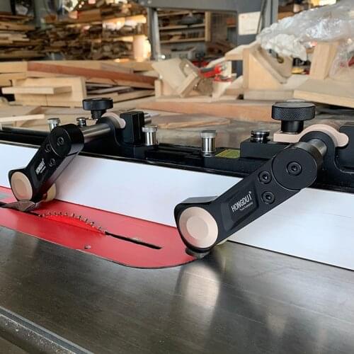 Precision Infeed Stock Guide Outfeed Stock Guide Table Saw Fence Push Pressing Wood Guide Auxiliary Carpenter Woodworking Tools