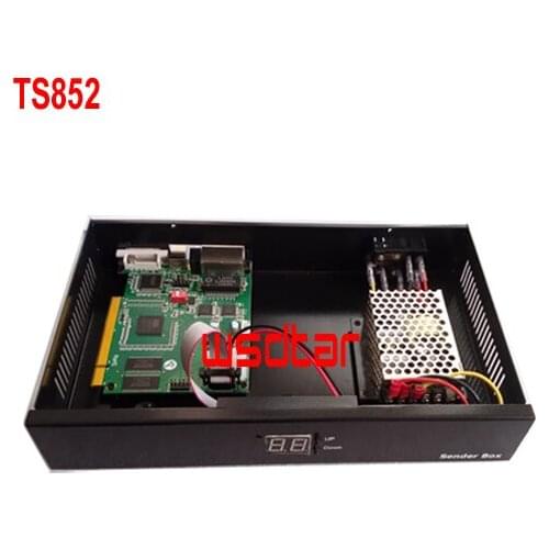 TS852 LED sending card box 1pc LED sending card TS802D inside TS851 TS802 TS801 Support brightness adjust
