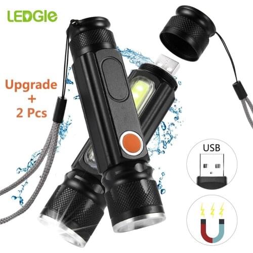 Upgrade Led High Powerful Flashlight IP65 Cree XML-T6 Zoomable Torch lanterna Tactical Light USB Bicycle lantern zaklamp Lamp