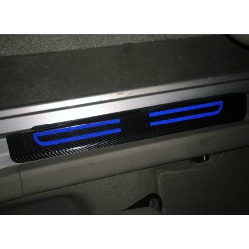 4D Carbon Fiber Reflective Car Door Sills For BUICK Excelle GT XT Regal lacrosse encore GL8 enclave Envision Car-Styling 4Pcs