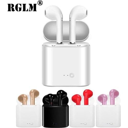 RGLM i7s Tws mini Coloured Drawing Bluetooth Headsets Bluetooth Earphones i9S Mini Wireless Earbuds Sport Handsfree Earphone