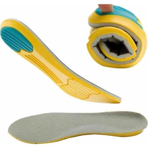 Comfortable High Elastic Insoles Memory Foam Mezzanine Absorb Sweat Deodorant Sports Insole Foot Care Tool Inserts & Cushions