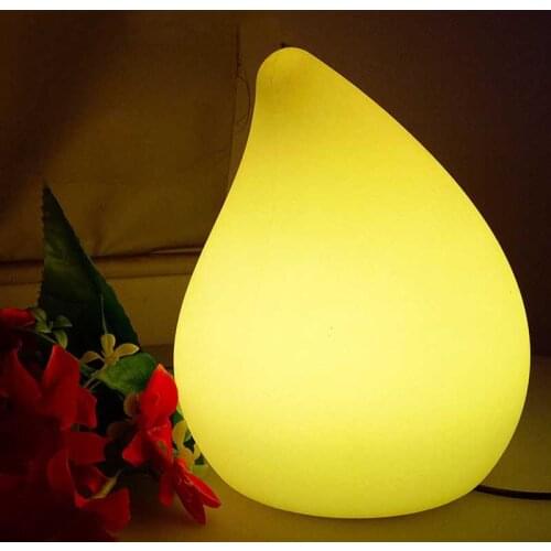 Waterproof Indoor/Outdoor Decorative LED Fruit Peach Shape Night Light Remote Control Dimmable RGBW 16 Color Changing Table Lamp