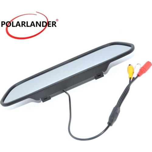 [High Quality] DC 12V 800x480 car Monitor LCD Car Rearview Mirror Monitor for DVD Camera VCR 5.0 inch