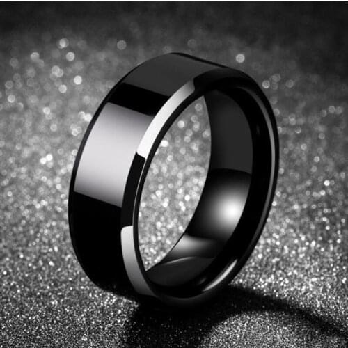 YWSHK 2021 Fashion Glamour Jewelry Mens Ring 316L Stainless Steel 4 Color Womens Wedding Rings High Quality Exquisite Gifts