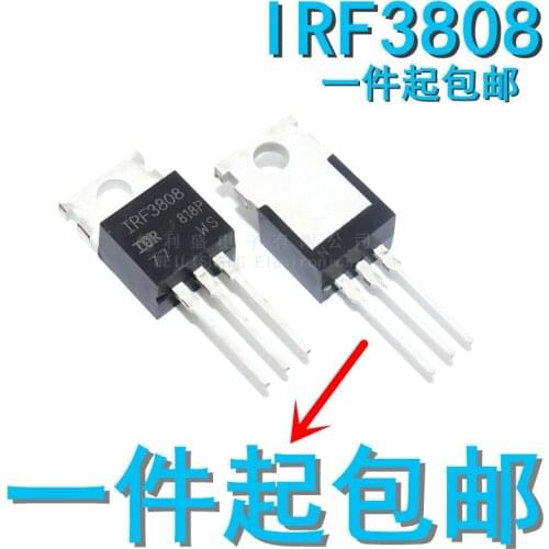 10PCS/LOT New Spot Irf3808pbf Irf3808 140A/75v TO-220 N Channel MOS Field Effect Transistor