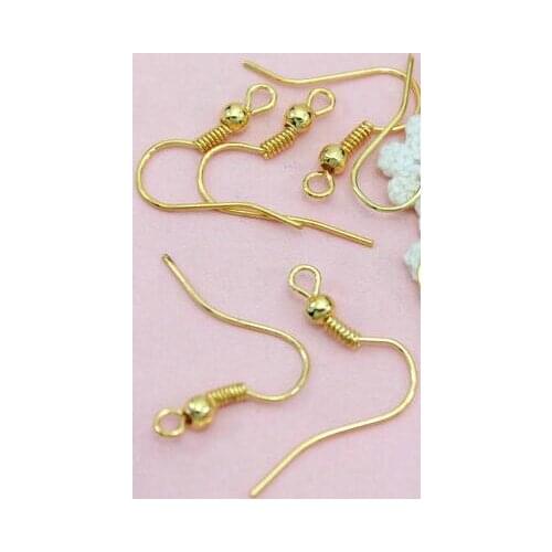 100pcs/lot Ear Hook DIY Earring Findings Earrings Clasps Hooks Fittings DIY Jewelry Making Accessories Iron Hook Earwire Jewelry