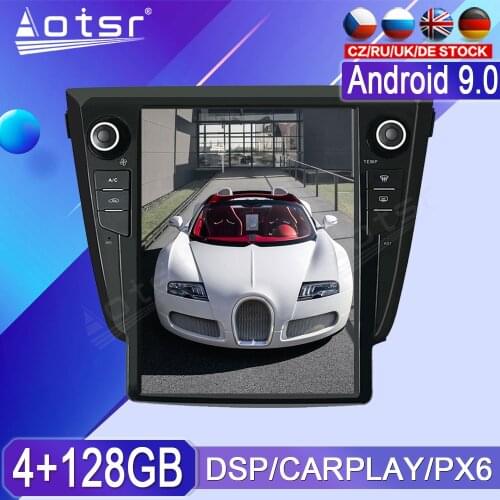 12.1” PX6 Android Tesla Vertical GPS Navi Car Multimedia Radio Player For NISSAN X-TRAIL Qashqai Rogue 2013 2014 2015 2016-2020