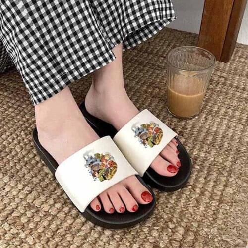 2021 Women Slippers Flat Bottom Indoor Flip Flops Female House Bathroom Slipper For Woman Non-slip Women Sandals Plus Size 41