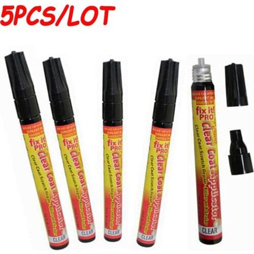 5pc Painting Car-styling Fix It Pro Pens Auto Scratch Tool Fix Mend Remover Clear Coat Car Scratch Repair Remover Car Fixer Pen