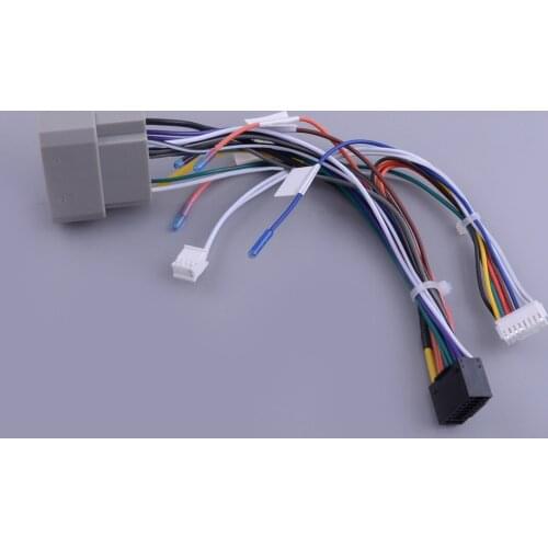 22cm Car Stereo Radio 16 Pin Wiring Harness Connector Fit for Jeep Wrangler JK Compass MK49 Android