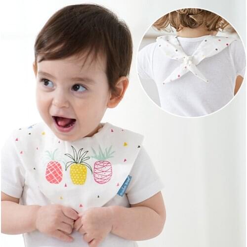 Baby Bibs Boys Girls Bandana Water Absorb Bib Burp Cloth Triangle Cotton Baby Scarf Baby Stuff for Newborns Accessories