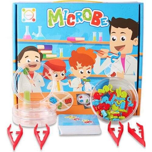 Kids Pretend Play Science Microbes Lab Experiment Education Toy Teaching Aids