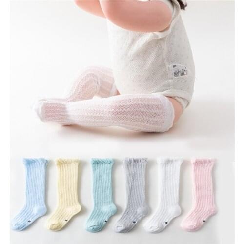 Baby Girl Socks 0-36 months Toddler Cotton Mesh Breathable Socks Newborn Infant knee high Baby boy Socks 2019 New fashion