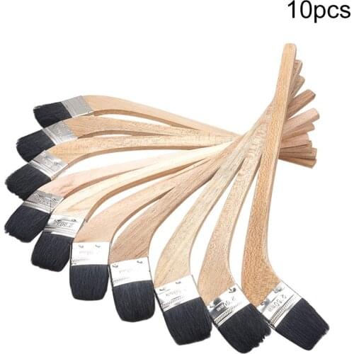 High Quality 1pcs/10pcs Pig Hair/Wool Brush Paint Brushes 1.5-inch(38mm)/2-inch(50mm)/4-inch(100mm) Hand Wire Brushes