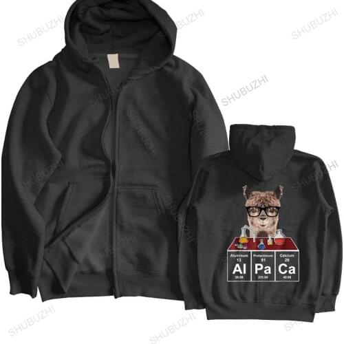 Men autumn sweatshirt black hoody Love Alpaca Shirt Gift Awesome Alpaca Periodic Table new arrived coat men brand hoodie