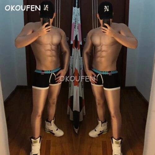 Mens party performance stage Siamese clothing bar nightclub male singer dj ds 3d fake muscle nude jumpsuit