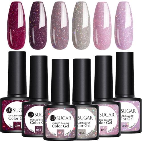 UR SUGAR Nail Set UV LED Gel All for Nail Polish 2/4/6 Pcs Gel Varnish Nail Set Nail Art Decorations