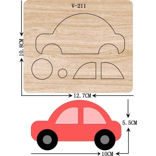 New car wooden dies cutting dies for scrapbooking Multiple sizes /V-211