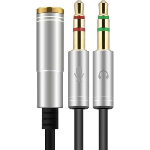 3.5mm Jack Male to 3.5 Microphone and Earphone Female Extension Aux Audio Splitter Cable Y Stereo Splitter Adaptador Aux Кабель