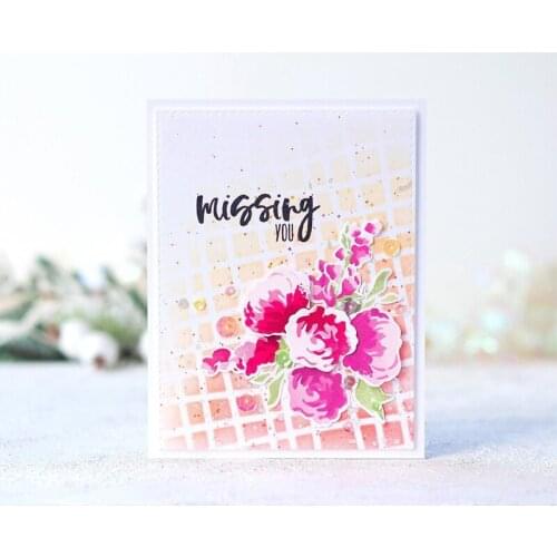 LATTICE DIY Plastic Stencil Scrapbooking Card Decorative Embossing Crafts Templates Embellishments 6x6 inch