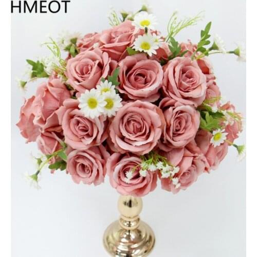 Custom Wedding Props Table Flower Decor Artificial Flower Ball Party Stage Layout Window Display Photography Backdrop Home Decor