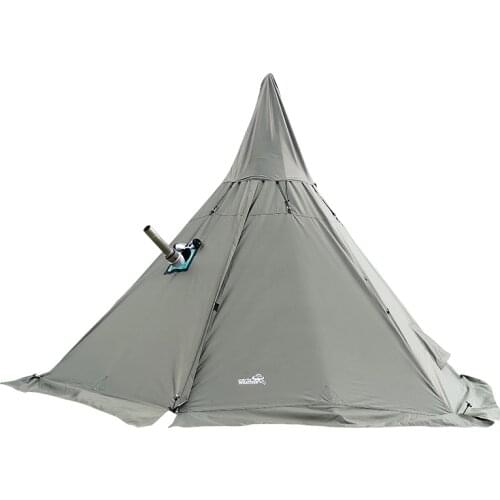 Hexagonal Pyramid Flamming Teepee Shelter Tent Car Self Driving Hiking Awning Party Pergola Outdoor Camping Army Relief Tent