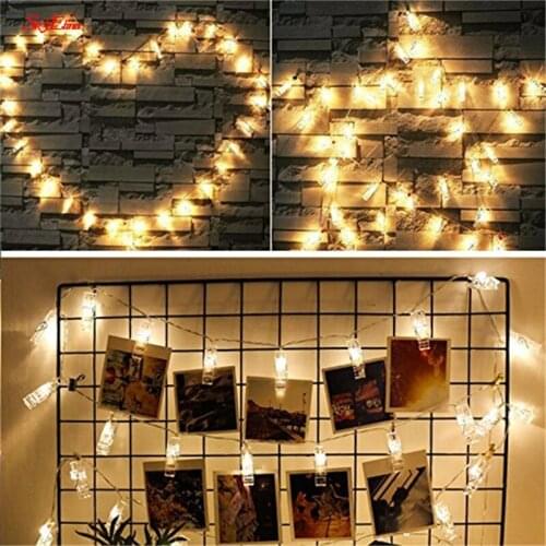 Led Usb Outdoor Battery Operated Garland With Clothespins For Home Decoration 1-10m Photo Clip String Lights String Lights 5Z