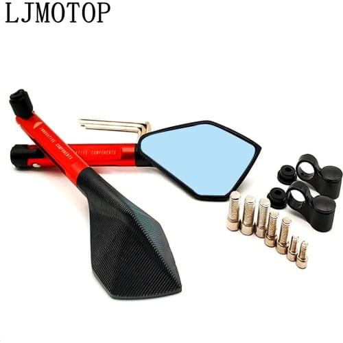 Motorcycle Mirrors Moto Side Rearview Mirrors CNC Aluminum For Honda CBR650F CB650F VF750 VFR750 VFR800 VTR1000F CBR125R CBR300R