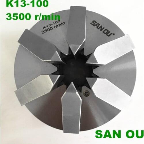 High quality K13-100 SANOU 6 jaw lathe chuck 100mm 4'' inch with hardened steel