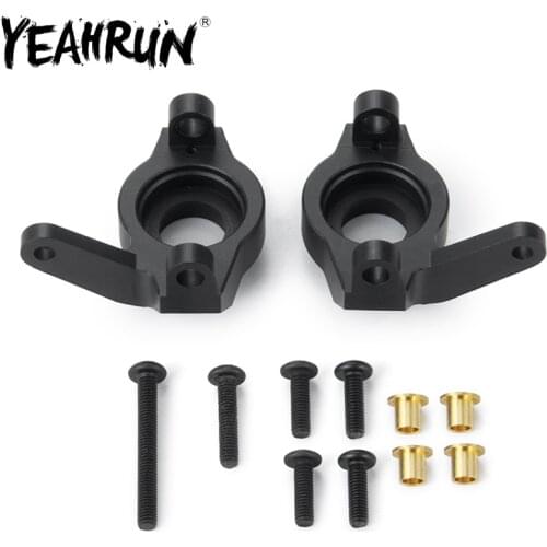 YEAHRUN Aluminum Front Steering Knuckle for 1:10 AXIAL SCX10-II AX90046 RC Crawler Car Upgrade Parts