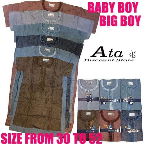 1Piece Jubba Thobe 100%Cotton Mulsim Abaya For Children Boy Sudi Arabia Dubai Islam Clothing Long Dress Big Boy For Pray Ramadan