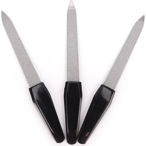 126mm*15mm Dual Sided Stainless Steel Metal Nail Art File Manicure Pedicure Tool Nail Files For Women Beauty Tool
