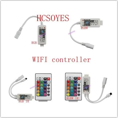 16Million colors ir wireless Wifi RGB / RGBW led controller smartphone and timer mode magic home mini wifi led rgb controller