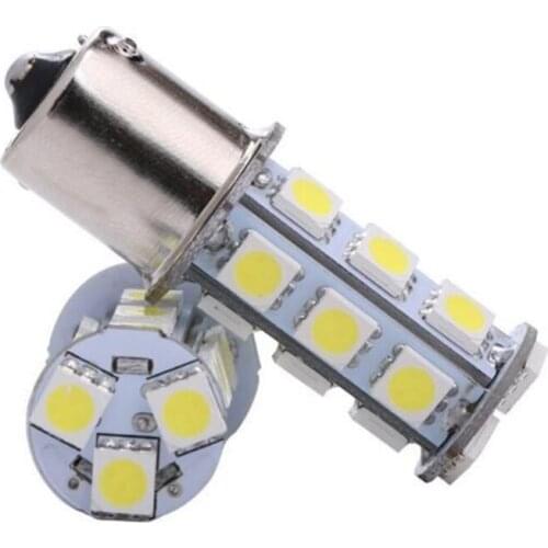2X S25 1156 Led Car turn signal light P21W ba15s 18 leds 5050SMD Car LED Tail lamp Reverse light 1156 Brake Light 12V White