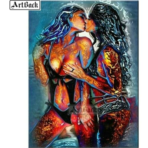 5d diy diamond painting couple full square sexy portrait diamond art 3d diamond mosaic embroidery crafts