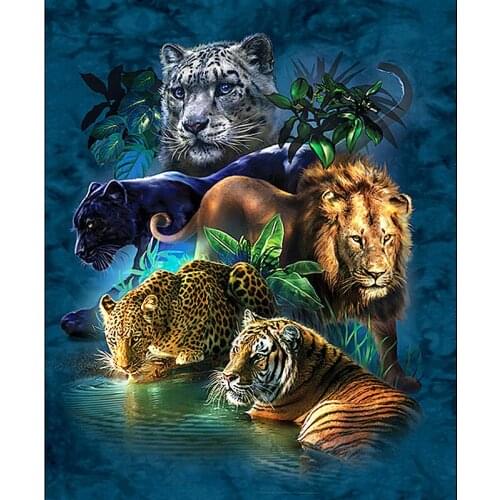 New 5D Diy Diamond Painting Cartoon animal Cross Stitch Diamond Mosaic Needlework Diamond Embroidery Home Decor Handcraft