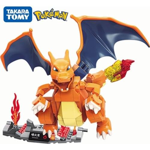 Creator Anime Classic Movie Pokemon Pikachu Charizard Venusaur Gyarados Blastoise DIY Blocks Model Childrens toy gifts